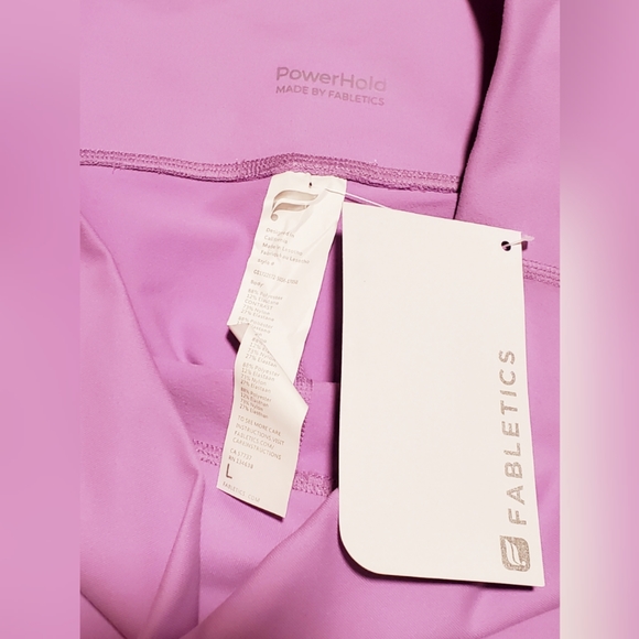 NWT- Fabletics POWERHOLD LEGGINGS Lavender - Picture 5 of 5